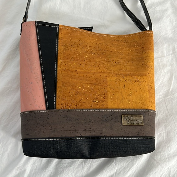 NWOT Cole Klutch Color Block Satchel - Picture 3 of 9